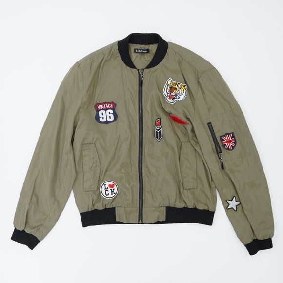 Patch Bomber Jacket - Picture 1 of 2